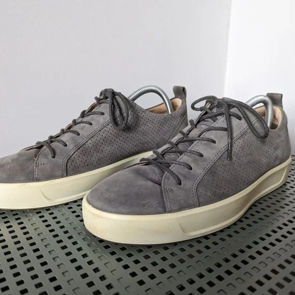 Ecco Men's Soft 8 Perforated Lace-up Sneakers Men's Shoes Size 9 / 43 - Picture 2 of 4